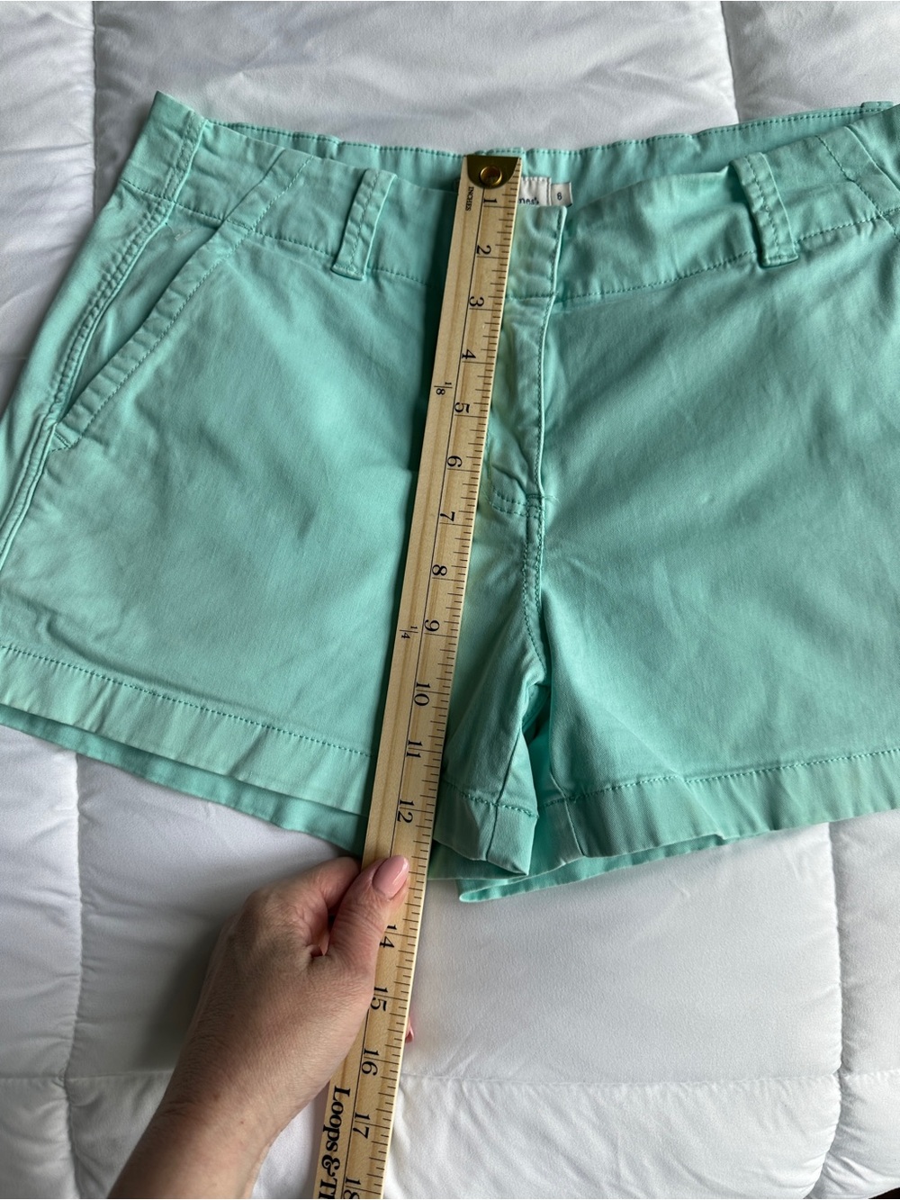 Vineyard Vines Mint Green Chino Shorts Women’s Size 6 Cotton Stretch Preppy - Picture 7 of 7